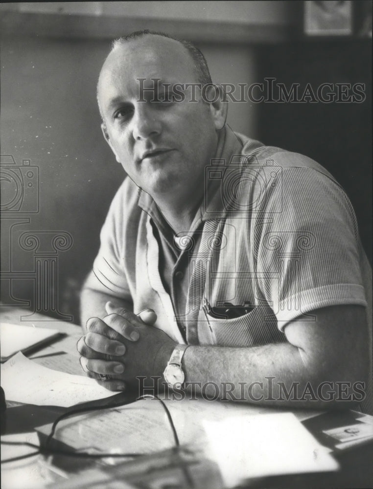 1966 Press Photo Ex-Police Chief George Dobbins of Collinsville, Alabama- Historic Images