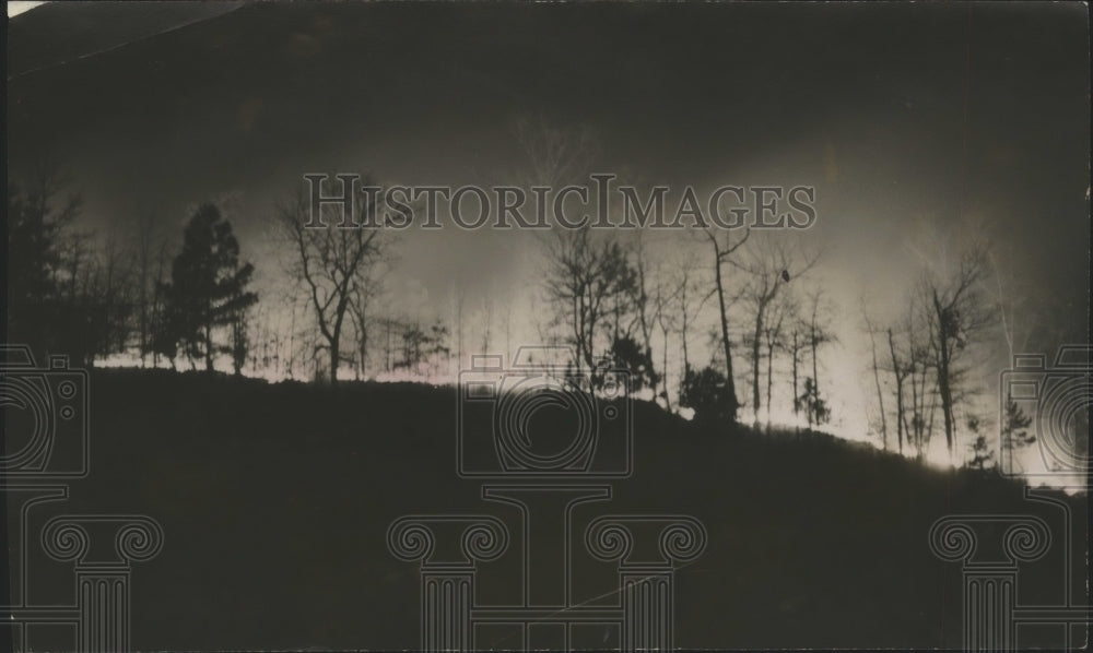 1951 Press Photo Alabama Fires, Jefferson County Forest Fire Florida Short Route- Historic Images