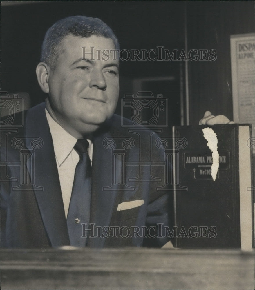 1957 Press Photo William R. Vance, Jefferson County Civil Court Judge- Historic Images