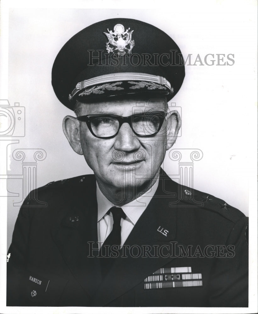 1970 Press Photo Major General Horace B. Hanson, Jr., US Army, Birmingham, AL- Historic Images