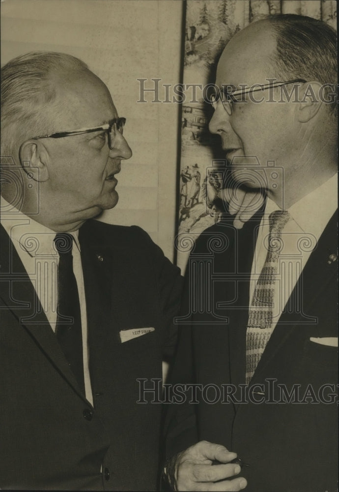 1962 Press Photo Jack S. Callaway, Ensley, Alabama with Connor Raps, Alabama- Historic Images