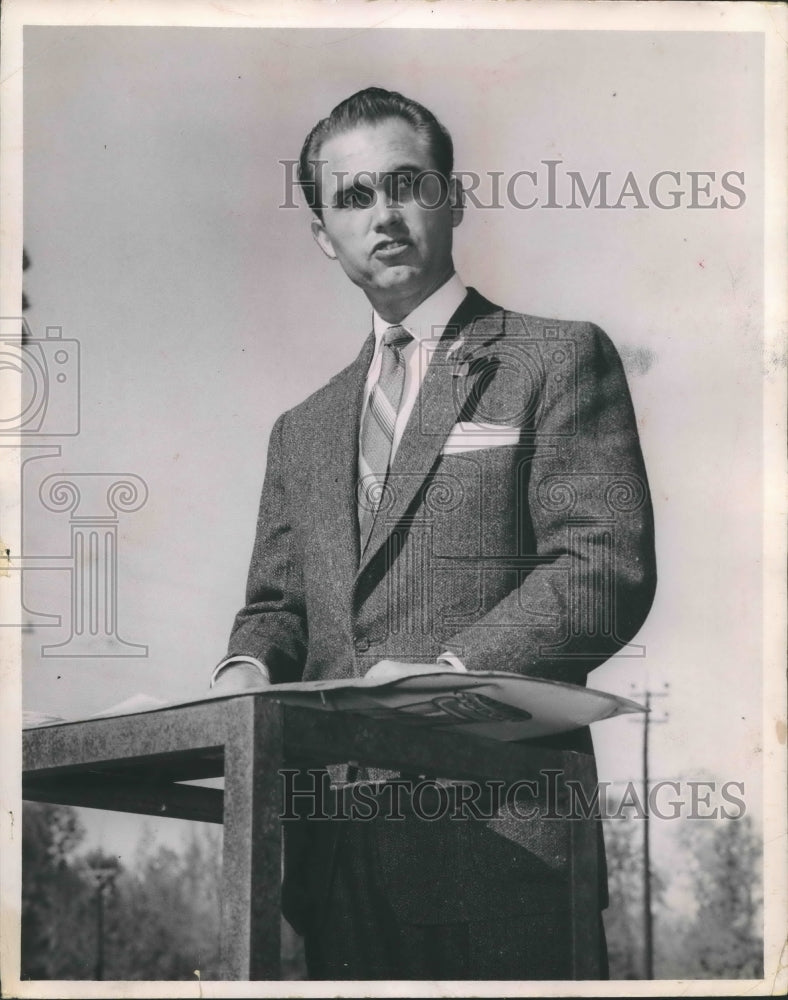 1955 Press Photo Barbour County Circuit Judge George Wallace- Historic Images