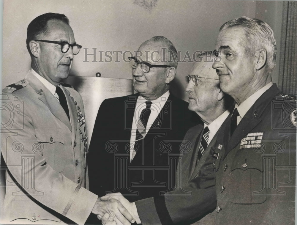 1965 Press Photo Generals of 4th Army Organization Day meet- Historic Images