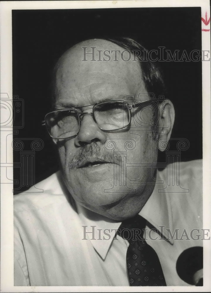 1988 Press Photo Warren Miller, Chief Homicide Investigator, Tuscaloosa Police- Historic Images