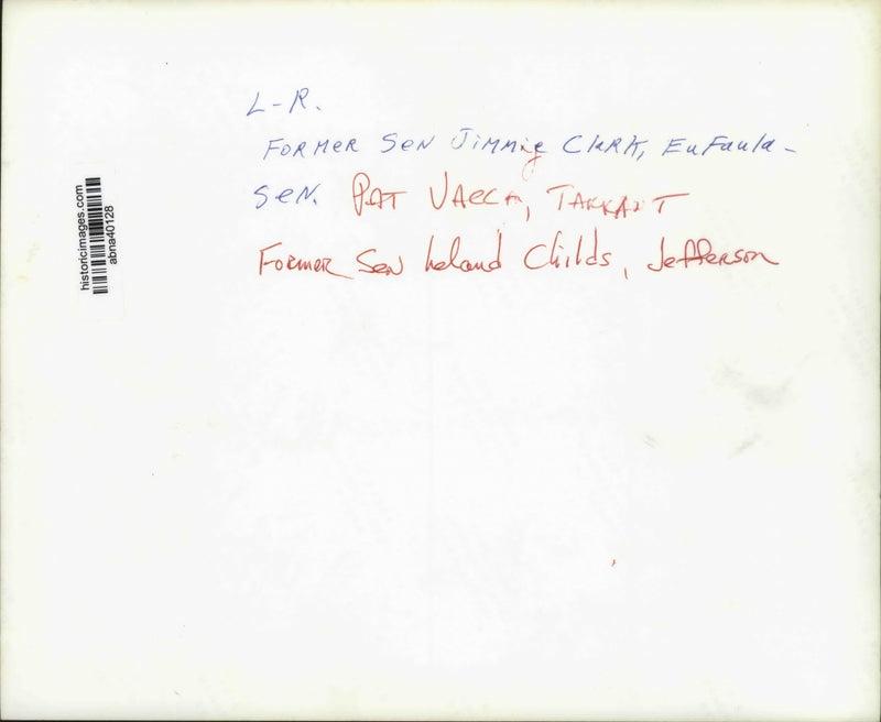Load image into Gallery viewer, Press Photo Former Alabama Senators, Jimmie Clark, Pat Vaech, Leland Childs
