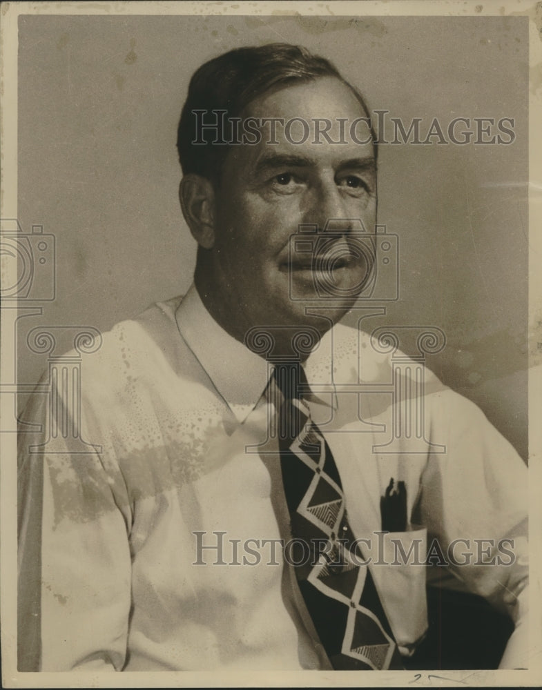 1954 Press Photo Frank Pate, Alabama Automobile Executive- Historic Images