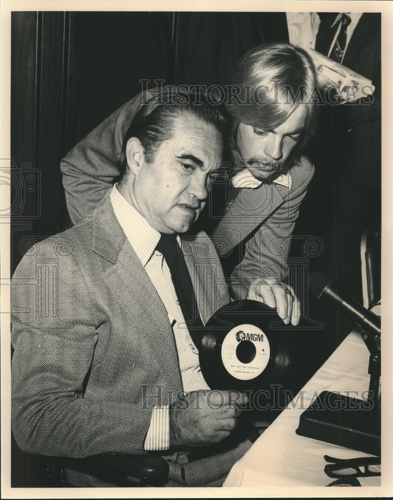 1973 Press Photo Alabama Governor George C. Wallace and George Jr.- Historic Images