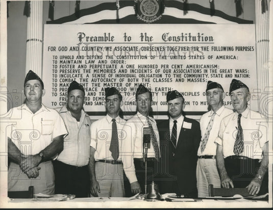 1953 Press Photo New officers of General Gorgas Post of American Legion- Historic Images