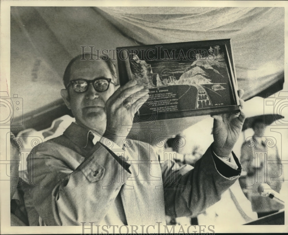 1970 Press Photo Elton B. Stephens, Birmingham Businessman, Dedication Ceremony- Historic Images