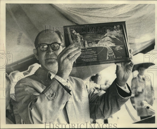 1970 Press Photo Elton B. Stephens, Birmingham Businessman, Dedication Ceremony- Historic Images