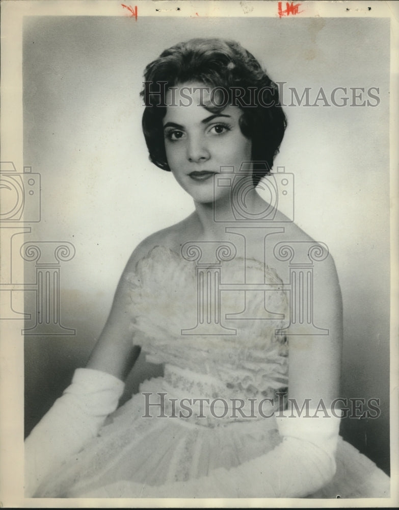 1962 Press Photo Julie Costes, Junior Miss Contestant of Alabama- Historic Images