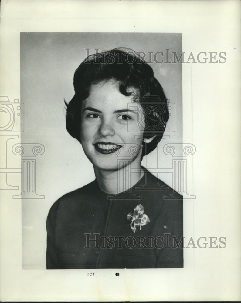 1962 Press Photo Alno Alston, Junior Miss Alabama Contest- Historic Images