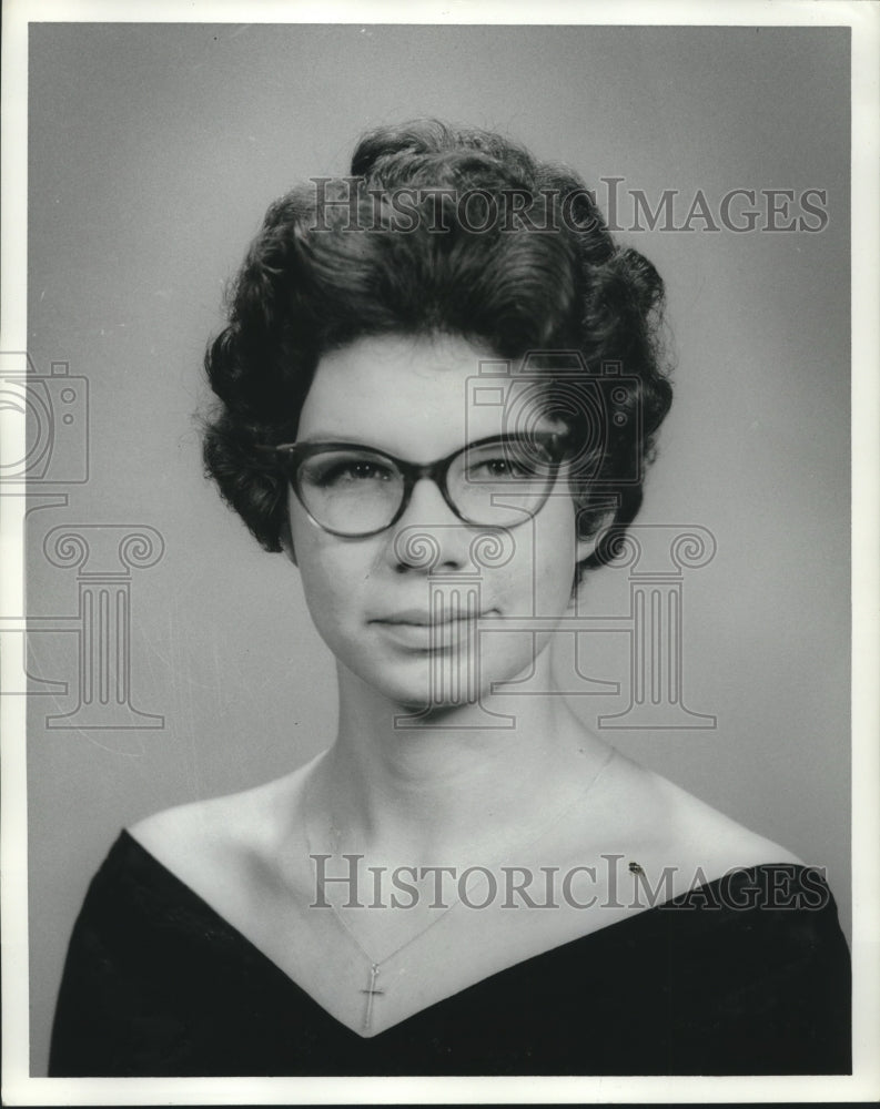 1964 Press Photo Nancy Bayer, Miss Alabama Contest- Historic Images