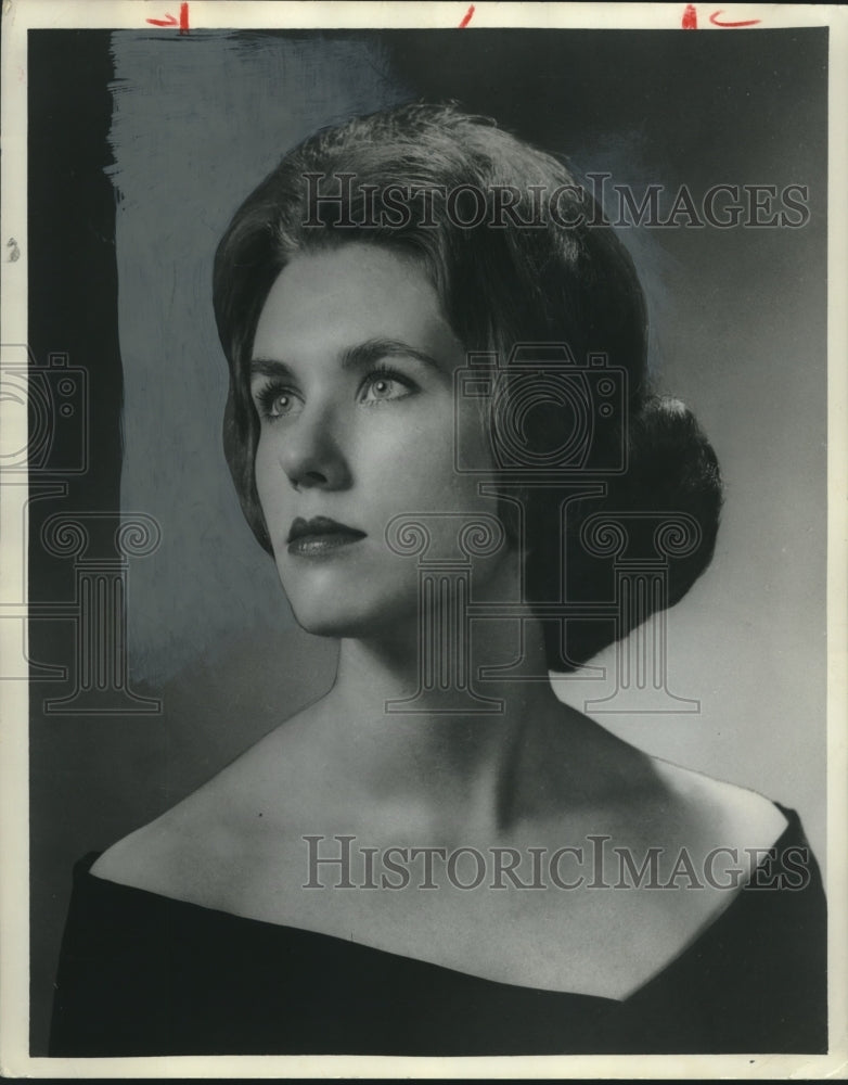 1964 Press Photo Margaret Yauger, Miss Alabama Contest- Historic Images