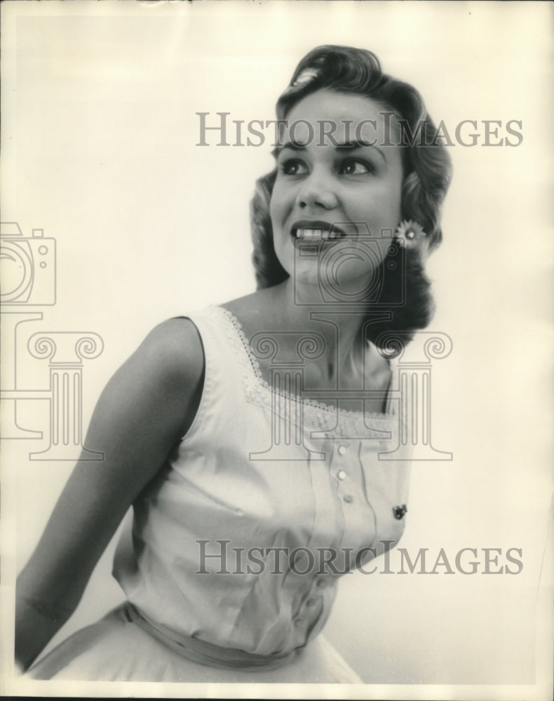 1957 Press Photo Miss Alabama Contestant in Contest- Historic Images