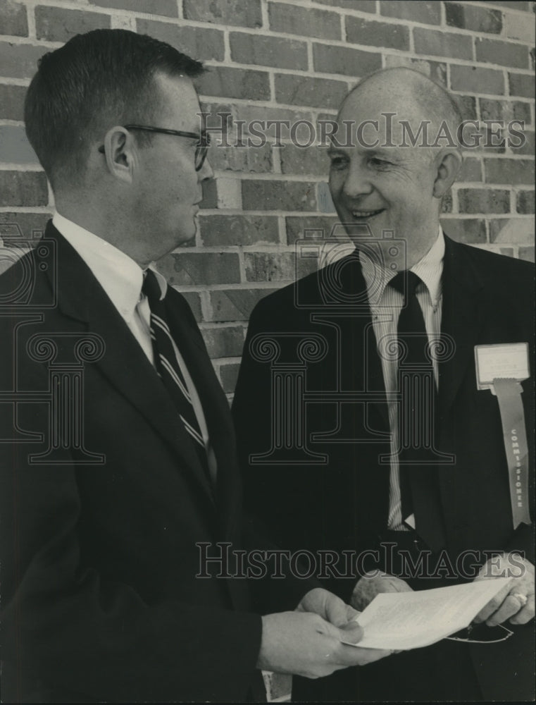 1966 Press Photo Birmingham Attorney R.E. Steiner and Other Man- Historic Images