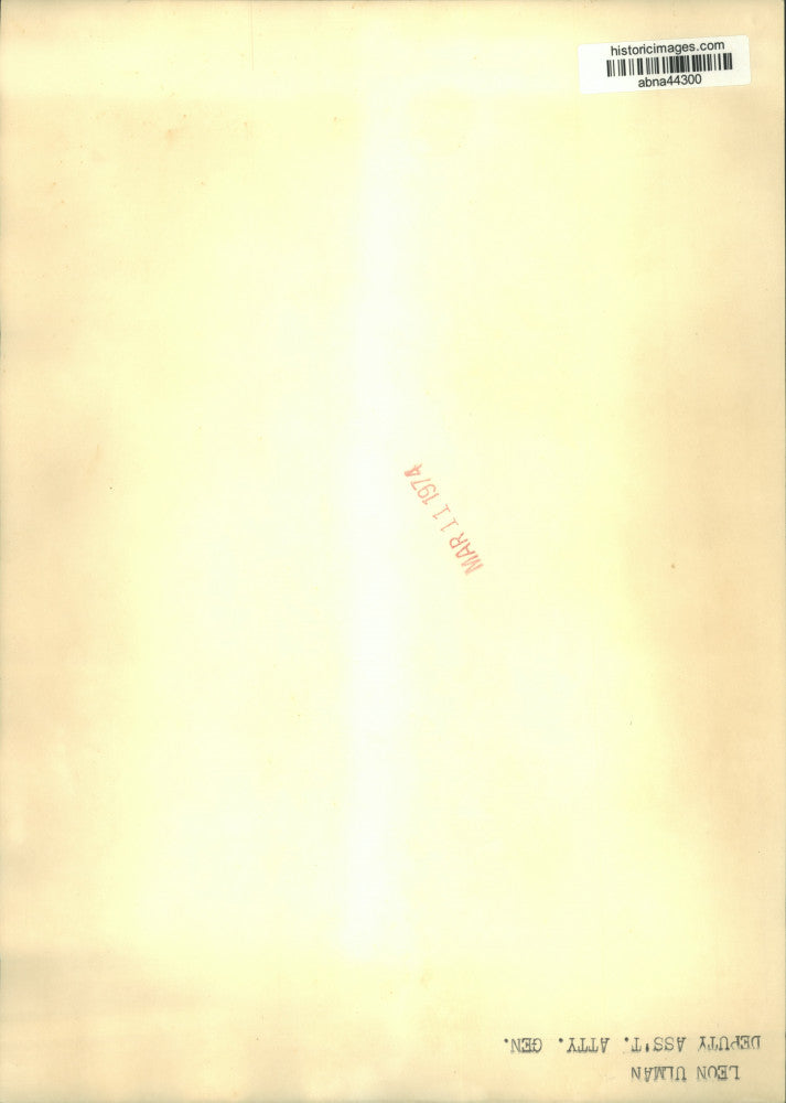 1974 Press Photo Leon Ulman, Deputy Assistant Attorney General, Testifies