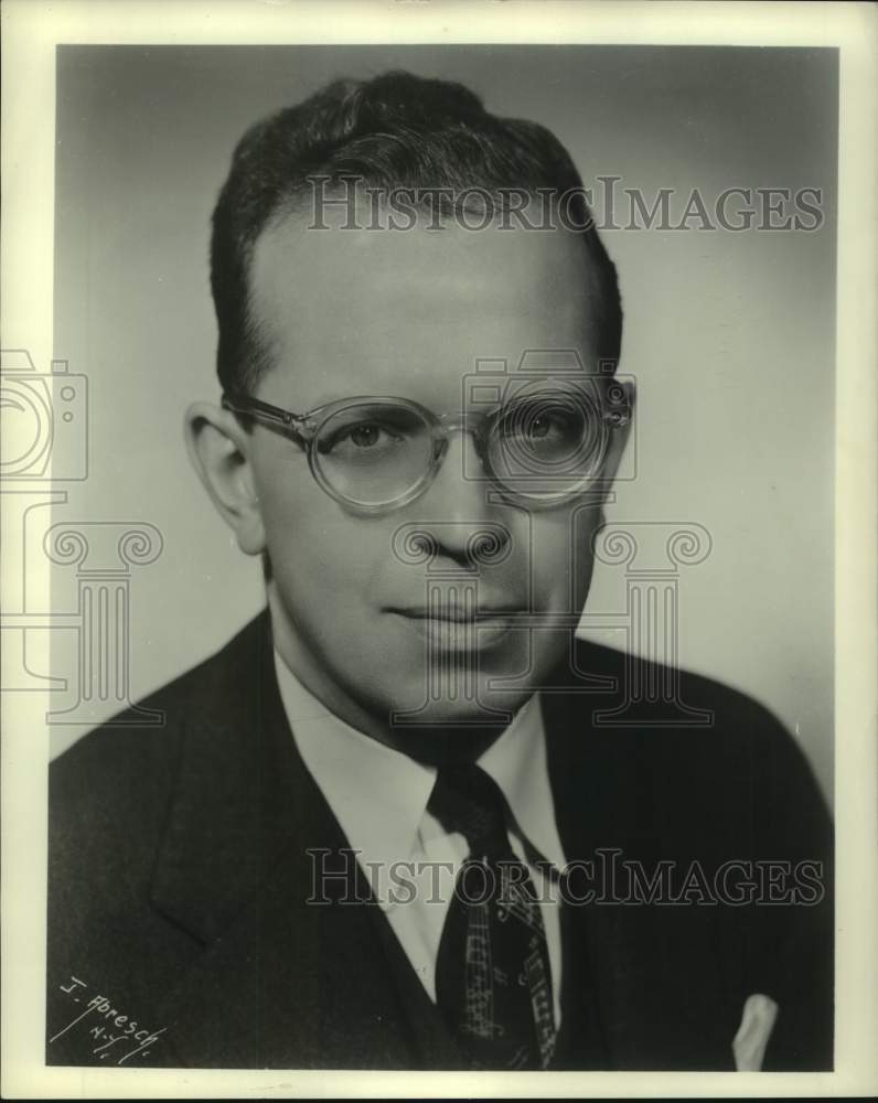 1960 Press Photo Organist Robert Baker- Historic Images