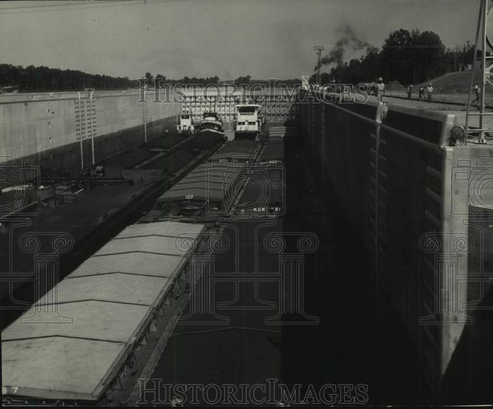 1959 Press Photo Dam at Demopolis, Alabama- Historic Images