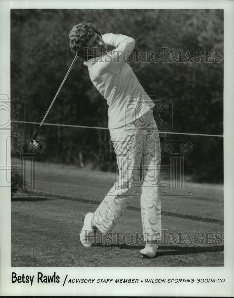 1975 Press Photo Betsy Rawls, Wilson Sporting Goods Company Advisory Member - Historic Images