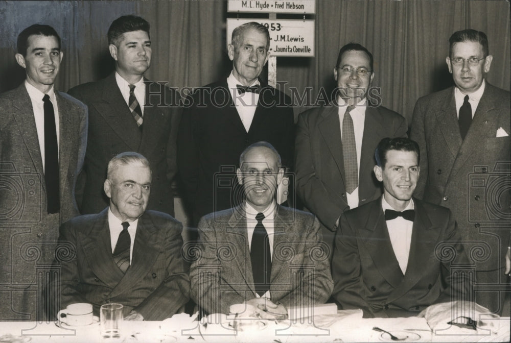 1954 Press Photo Sylacauga Rotary Club -  Members of Service Awards Banquet- Historic Images