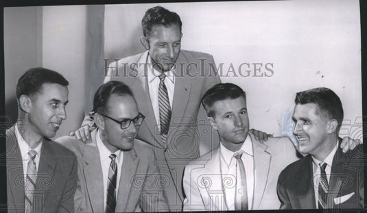 1955 Press Photo Birmingham Junior Chamber of Commerce Toastmasters Club Members