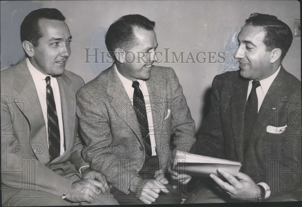 1954 Press Photo Program Committeemen - Birmingham Classic, Municipal Auditorium - Historic Images