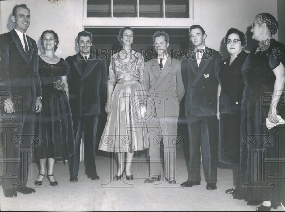 1954 Press Photo D. P. Culp honors Faculty of Livingston State Teachers College- Historic Images