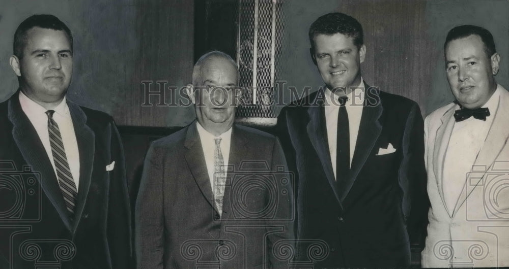 1958 Press Photo Bill Nichols and Other Alabama Political Officials, Talladega - Historic Images