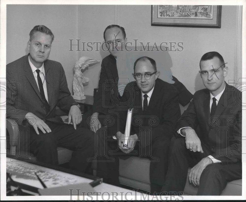 1966 Press Photo Officers of Birmingham Chapter Institute of Internal Auditors - Historic Images