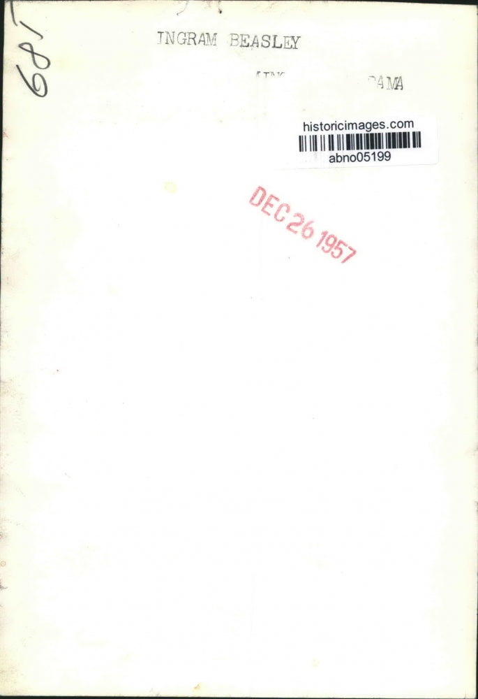 1957 Press Photo Ingram Beasley - abno05199