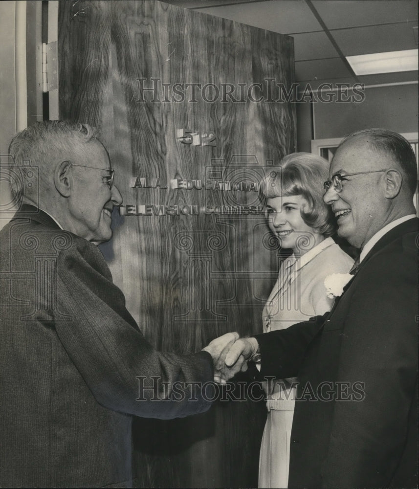 1966 Press Photo Alabama Educational Television Network Raymond Hurlbert, Others- Historic Images