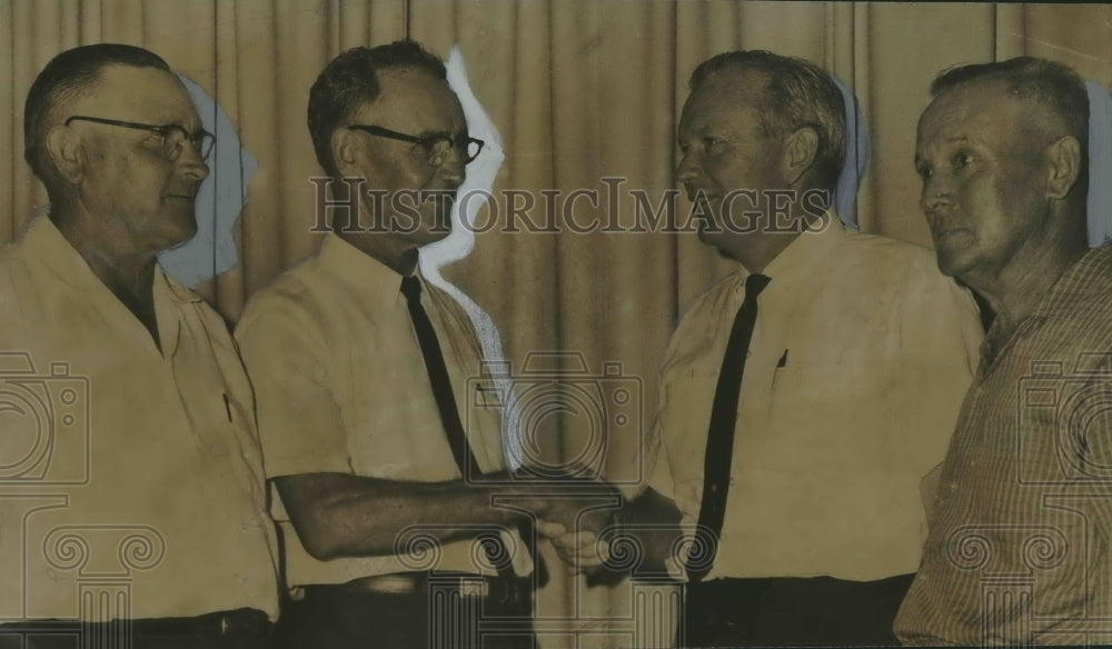 1962 Press Photo J. D. Hays, president, Alabama Farm Bureau Federation, Others - Historic Images