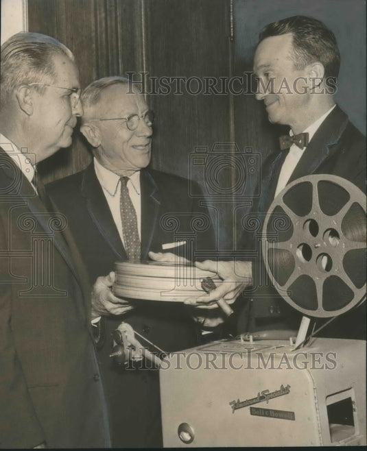 1960 Press Photo superintendent Dr. I.F. Simmons, Dr. Theo Wright & Leroy Simms- Historic Images