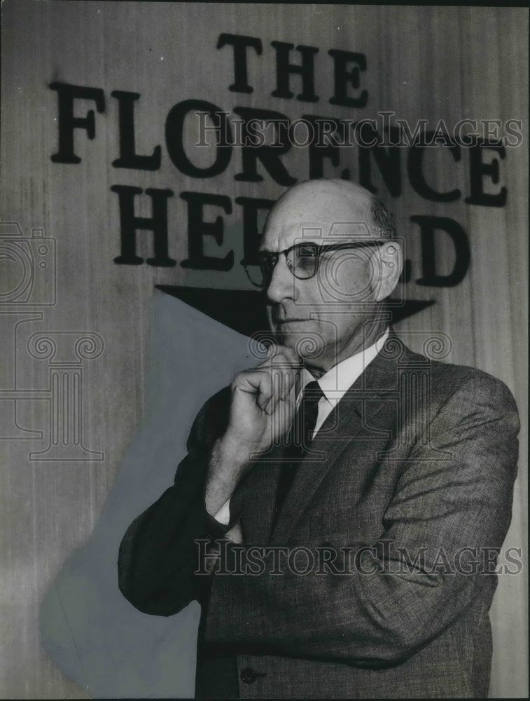 1963 Press Photo Harold S. May, Newspaper Executive- Historic Images