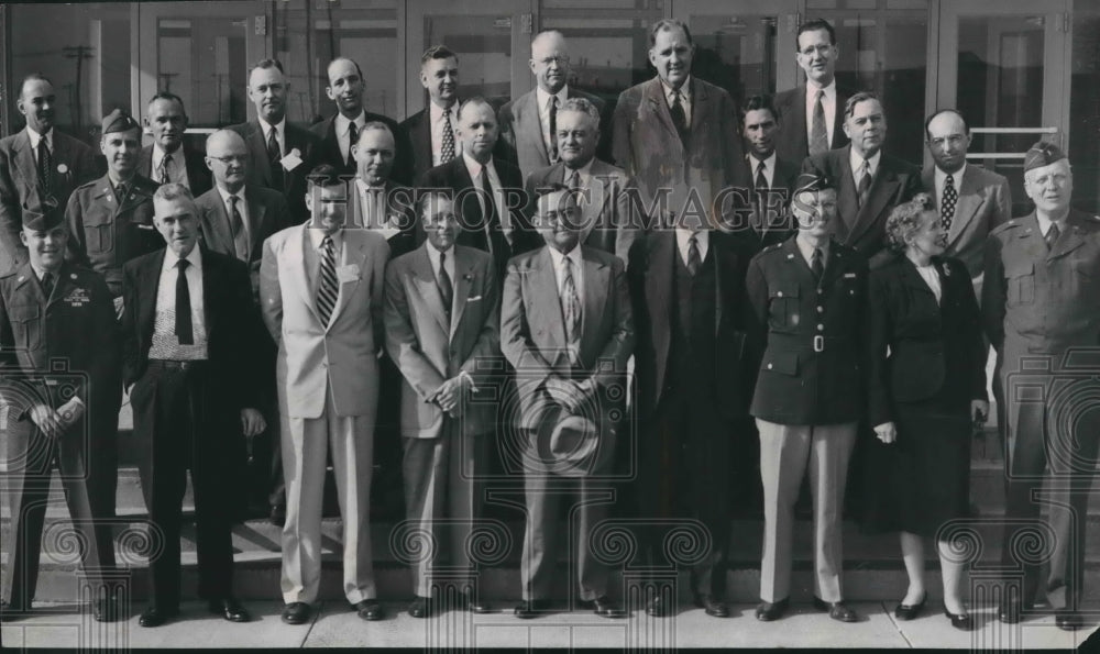 1954 Press Photo Members of the Madison County Army advisory committee- Historic Images