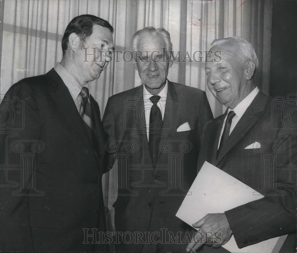 1970 Press Photo Norman Pless, Robert Lowry and Frank Plummer, Bankers- Historic Images