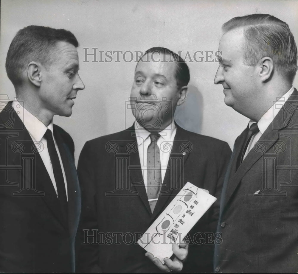 1952 Press Photo Bishop George M. Murray, James A. Head, Charles Morgan Junior