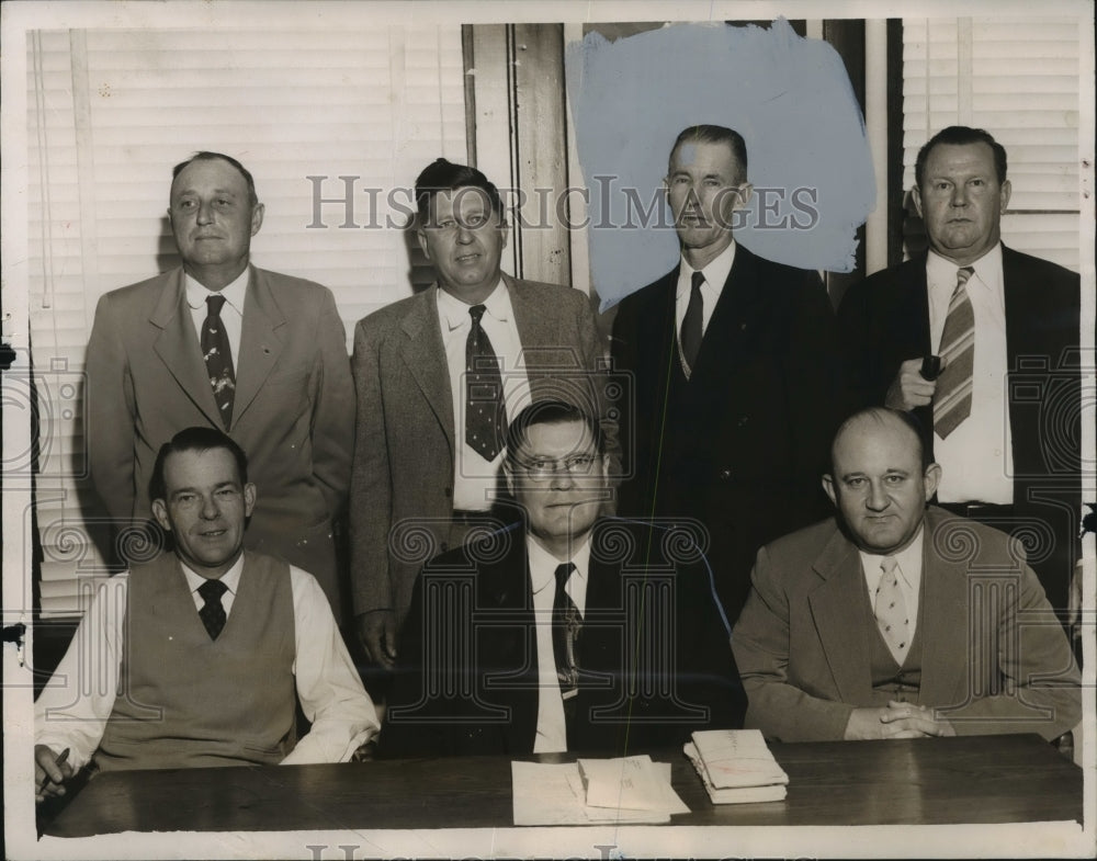 1953 Press Photo Members of Tuscaloosa County Board of Revenue, Alabama