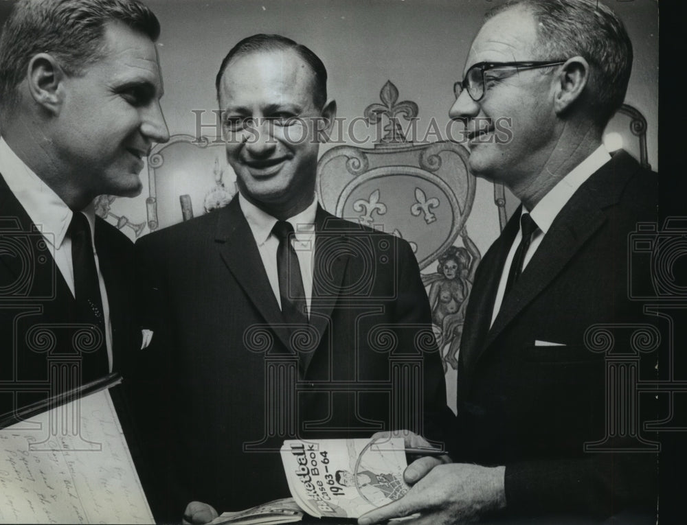 1963 Press Photo Southeastern Conference Basketball Coaches at Conference - Historic Images