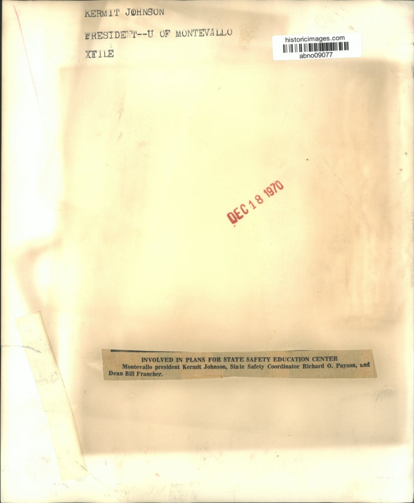 1970 Press Photo Team of Three Works for State Safety Education Center