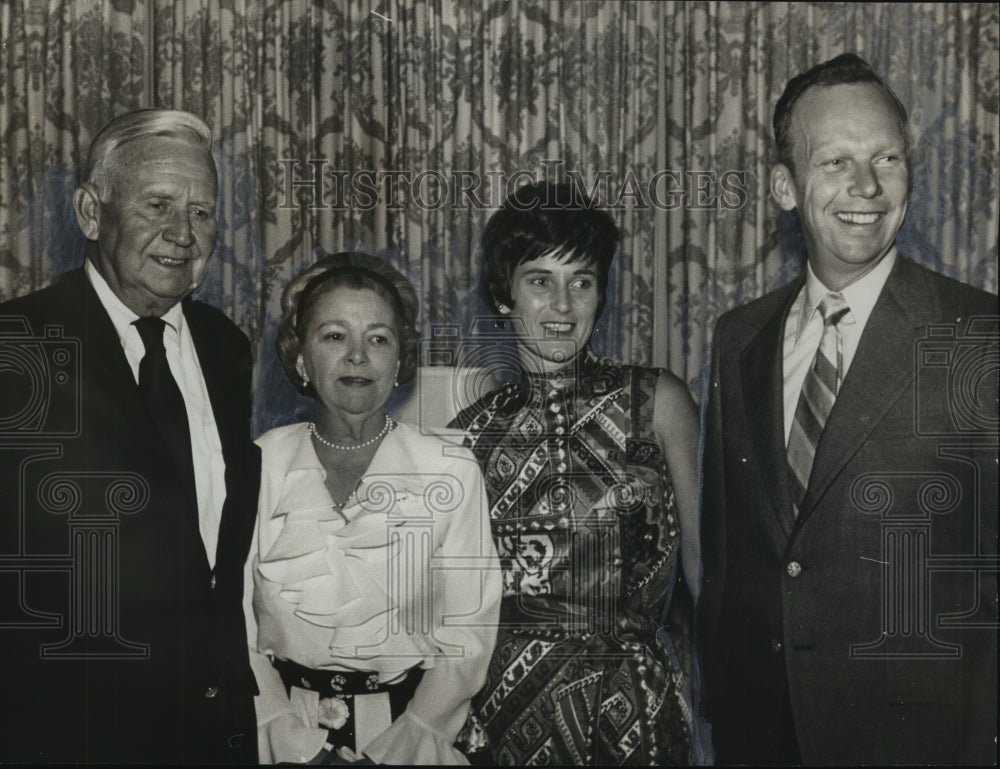 1971 Press Photo Mr. & Mrs. John Hendon, Mr. & Mrs. Don Storks at Tournament - Historic Images