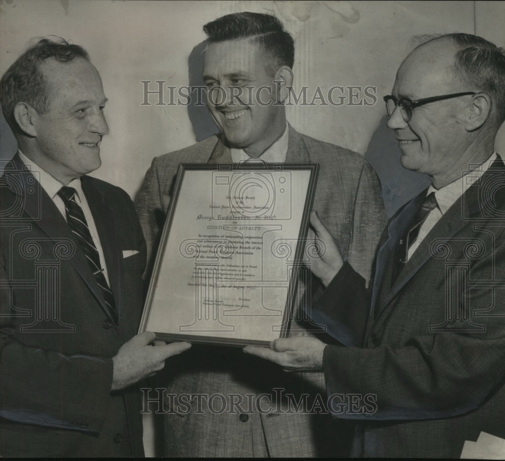 1960 Press Photo US Representative George Huddleston Receives Postal Award- Historic Images