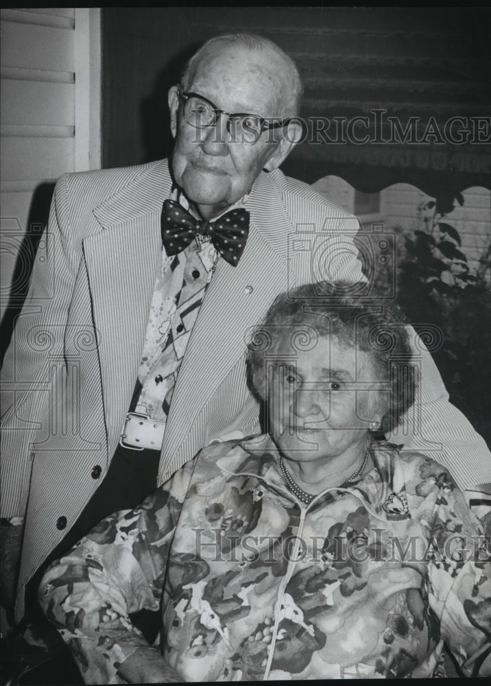 1978 Press Photo Mr. &amp; Mrs. W. E. Lochridge, married for 73 years - abno09475 - Historic Images