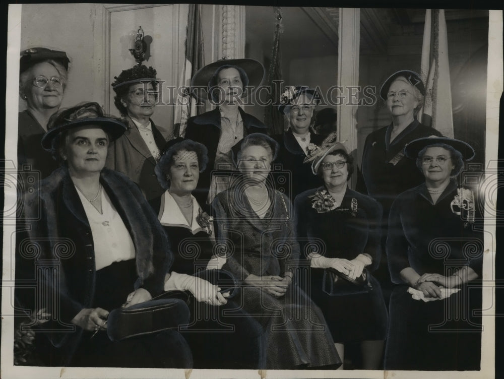 1952 Press Photo Officers of the Alabama Daughters of the American Revolution - Historic Images
