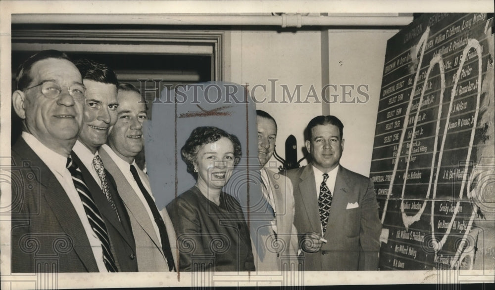 1954 Press Photo Jefferson County, Alabama American Red Cross Fundraisers- Historic Images