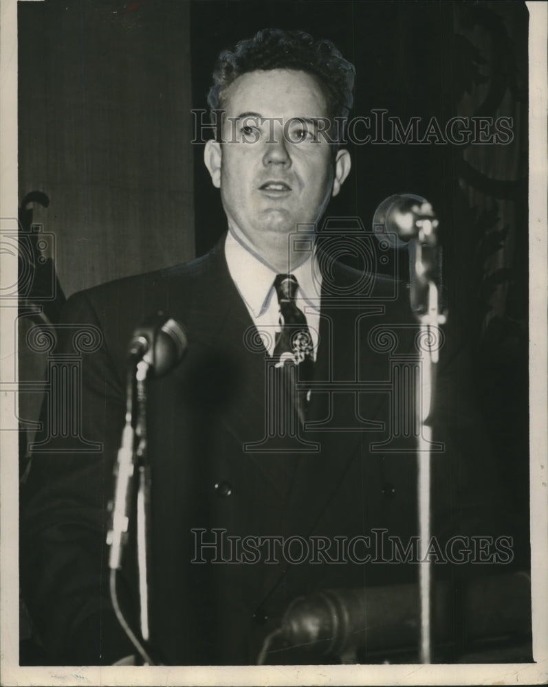 1950 Press Photo John J. Sparkman, politician, speaking- Historic Images