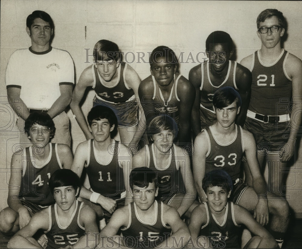 1971 Press Photo Alabama-Homewood&#39;s Junior High School coach and county champs. - Historic Images