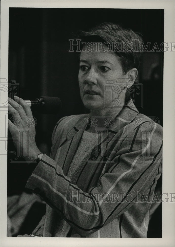 1985 Press Photo Alabama-Birmingham Horse Racing Commission&#39;s Judy Thompson. - Historic Images