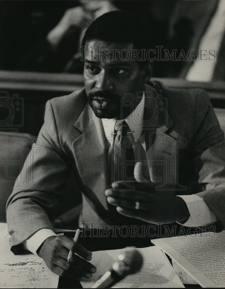 1984 Press Photo Alabama-Birmingham Horse Racing Commission, Charles Crockrom. - Historic Images